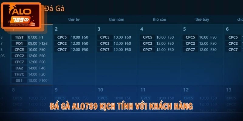 Đá gà ALO789 kịch tính với khách hàng