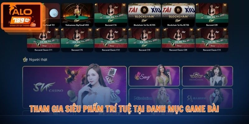 Trang chủ 8 Tham gia siêu phẩm trí tuệ tại danh mục game bài